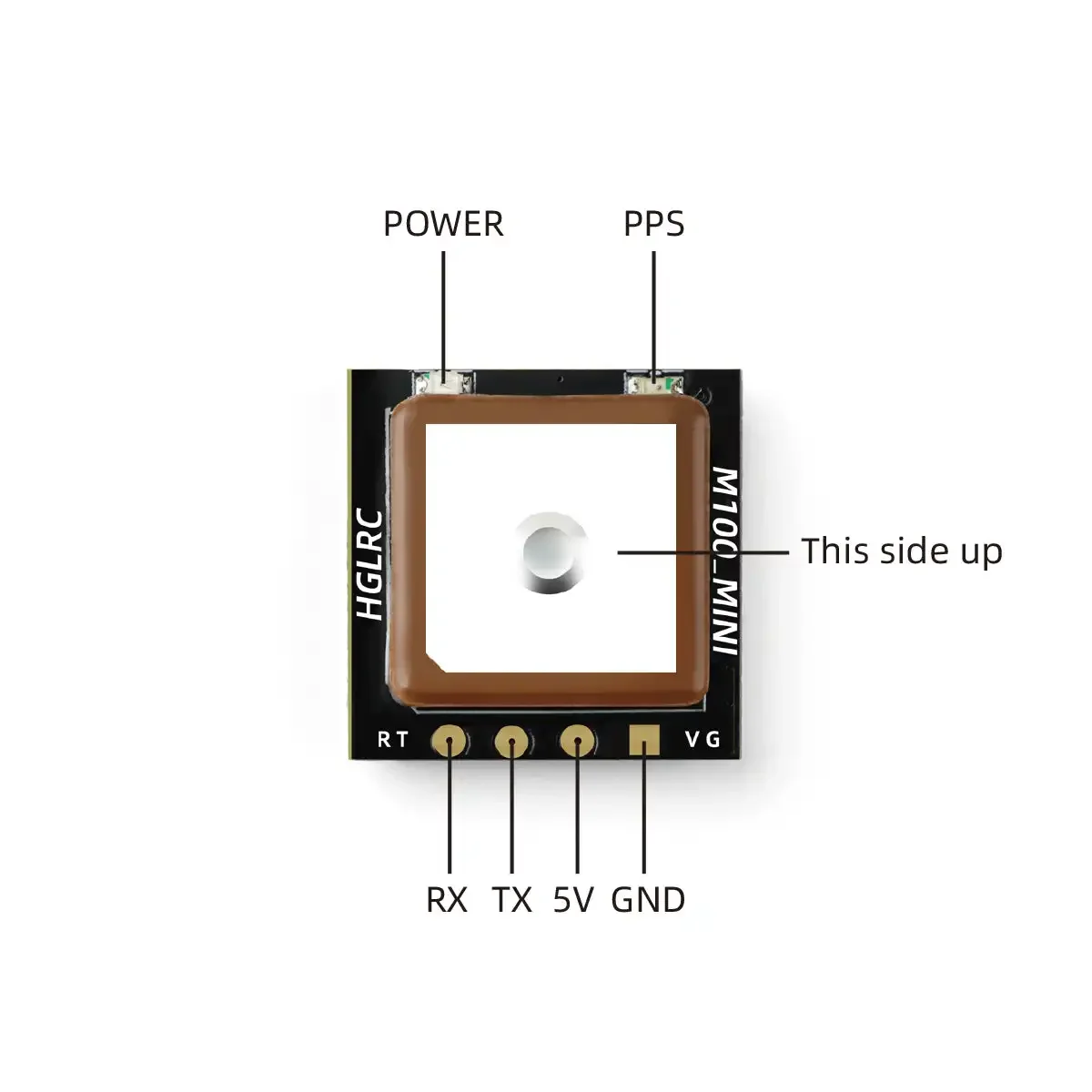 HGLRC M100 Mini GPS Module M10 - огляд і ціна Drone Racing Antenna